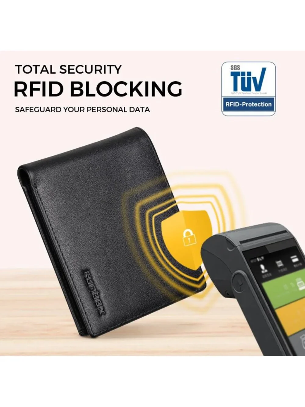 Stylish Leather RFID Blocking Bifold Wallet for Men | Front Pocket Design